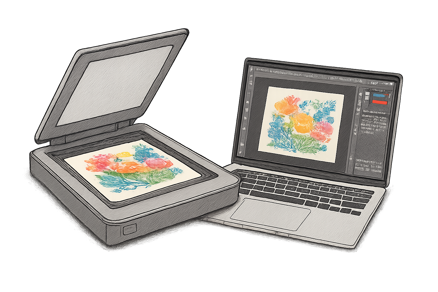 scanner a3 pour dessinateur